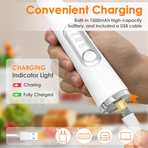 Milk Frother Handheld (White)