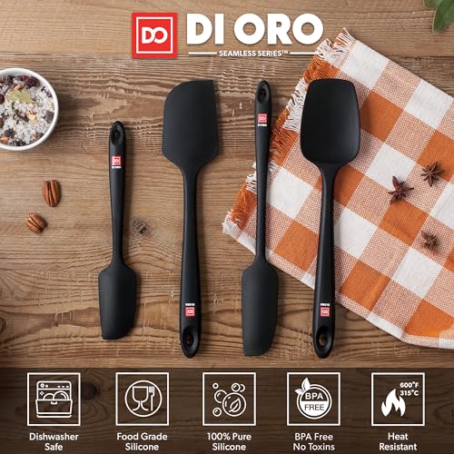 DI ORO Silicone Spatula Set (Black)