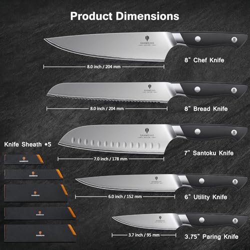 10 PCS Japanese Kitchen Knife Set (10PCS Knife Set)