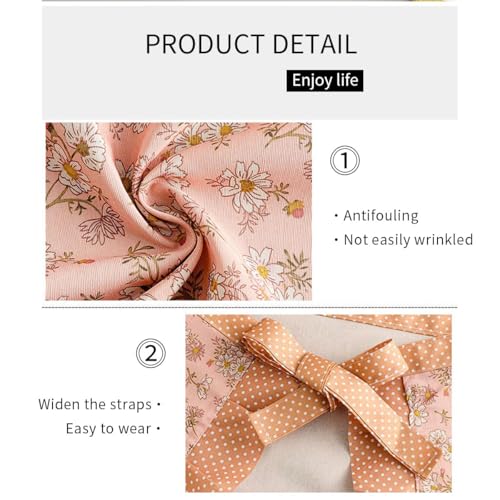 2 Pcs Womens Server Half Apron with Pockets
