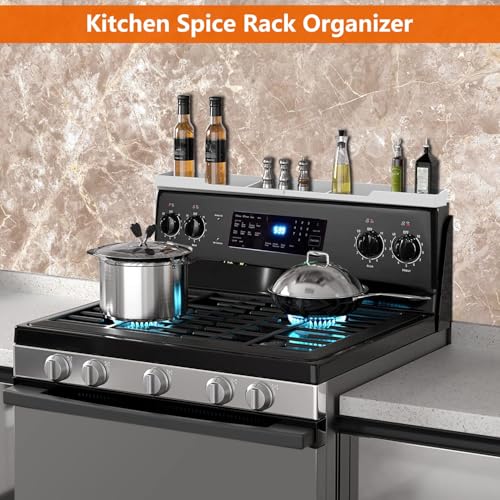 Stove Top Shelf 30 Inch (White / 30" Standard Size)