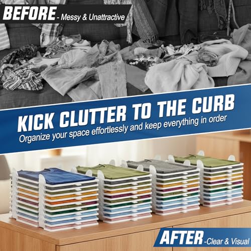 Tshirt Organize for Closet Storage (Large 20 Pcs)