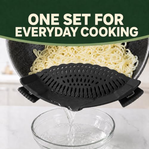 Silicone Pot Strainer (Black)