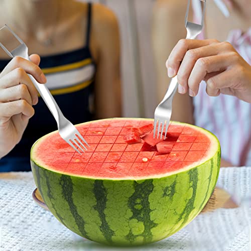 4 Pcs Watermelon Fork Slicer Cutter