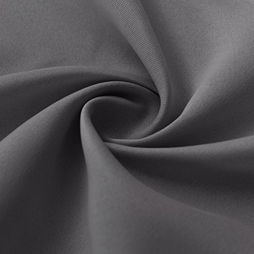 2 Panels Blackout Doorway Curtains (Grey / 34"W x 80"L (Pack of 2))