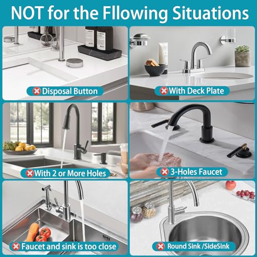 Faucet Mat for Kitchen Sink with Raised Feet (23.7" x 4" / White Gray Style 2)