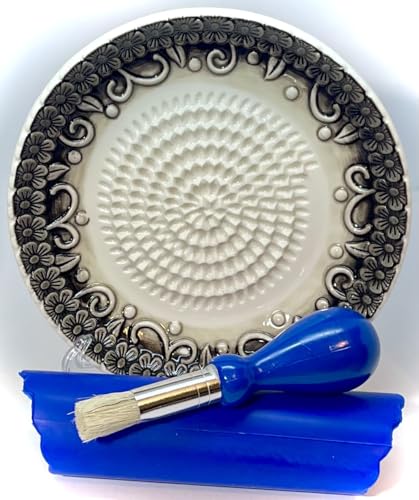 Premium Ceramic Garlic Grater Plate Set