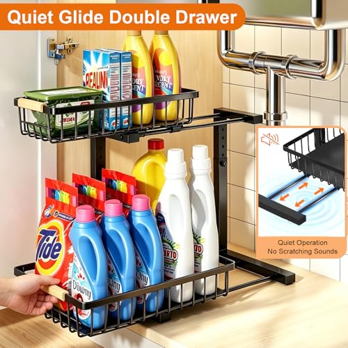 Under Sink Organizer (Black / 1 Pack)