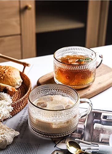 Vintage Glass Coffee Mugs (Golden Coffee GLass)