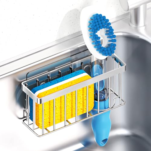 Sponge Holder for Kitchen Sink (Silver)