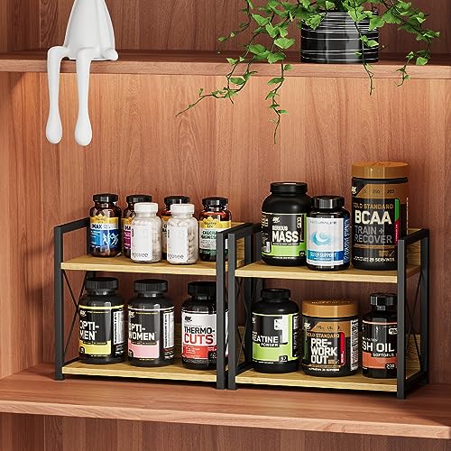 Countertop Shelf Organizer (Small / Bamboo)