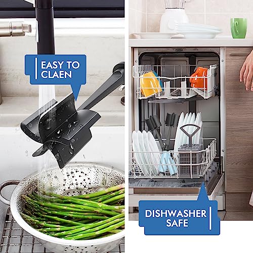 2Pack Meat Chopper Hamburger Masher Ground Beef Smasher Utensil Mix Tool (2 Pack-Aqua)