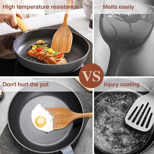 Wooden Cooking Utensils (6 PCS SET / Natural)