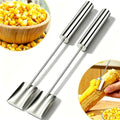 2 Packs Corn Peeler for Corn on the Cob (Silver)