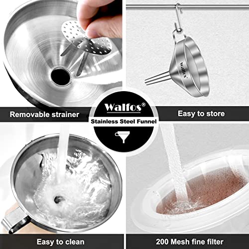 Stainless Steel Funnel (1pcs 4.9in Stainless Steel)