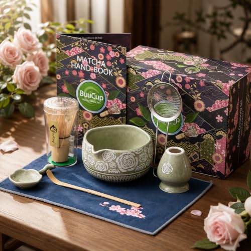 Matcha Whisk Set (Rose Green)