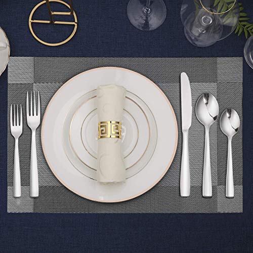 72 Piece Silverware Set for 12 (Silver / 72-Piece)