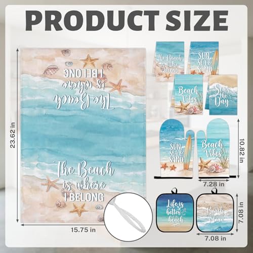Beach Coastal Kitchen Decor Set (Beach Coastal)