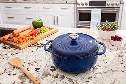 Essential Enamel Cast Iron Dutch Oven (Indigo)