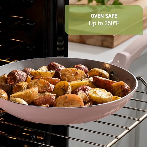 Refresh Ceramic Nonstick Ceramic Frying Pan with Lid 5 Qt (5-Quart Ceramic / Beige)