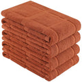 100% Cotton Kitchen Towels 18"x28" (Rust / 18 x 28 - 4 Pack)