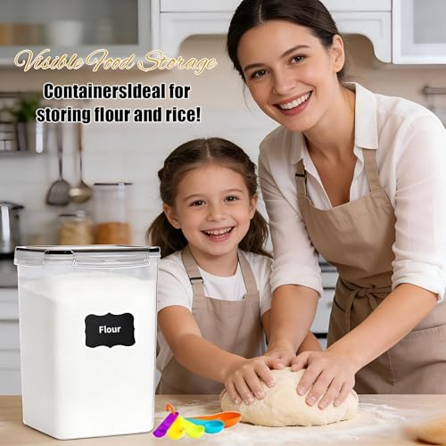 2pc 6.5L Airtight Food Storage Containers with Lids (2 pcs(6.5L))
