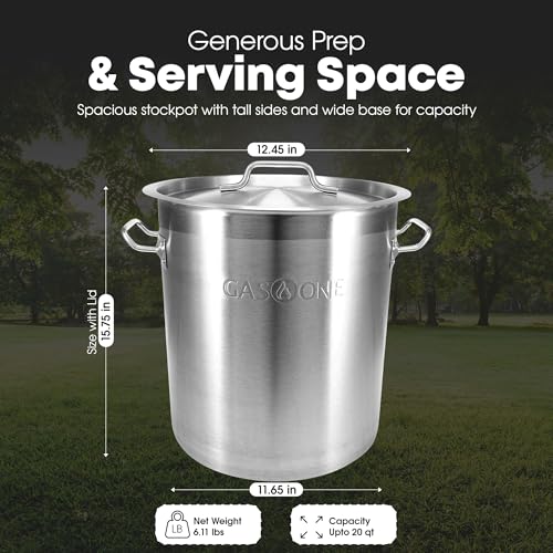 GasOne Stainless Steel Stockpot