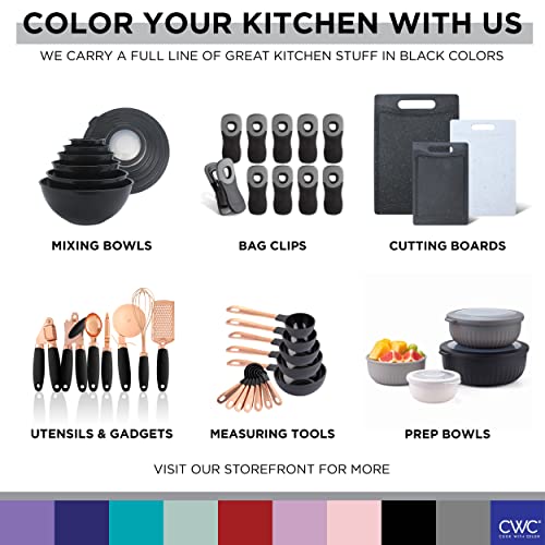 Mixing Bowls with Lids (Black Embossed)