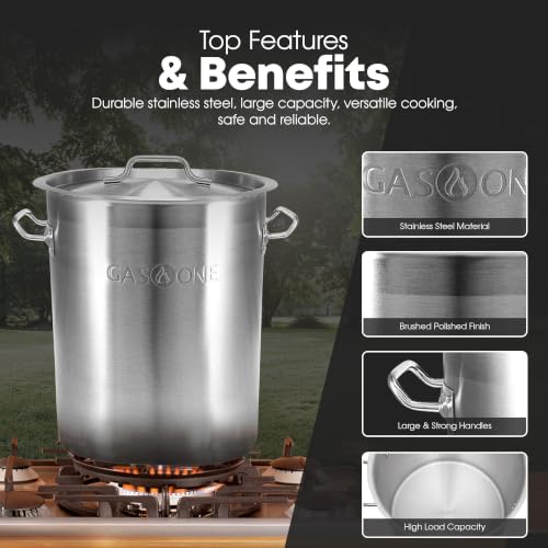 GasOne Stainless Steel Stockpot