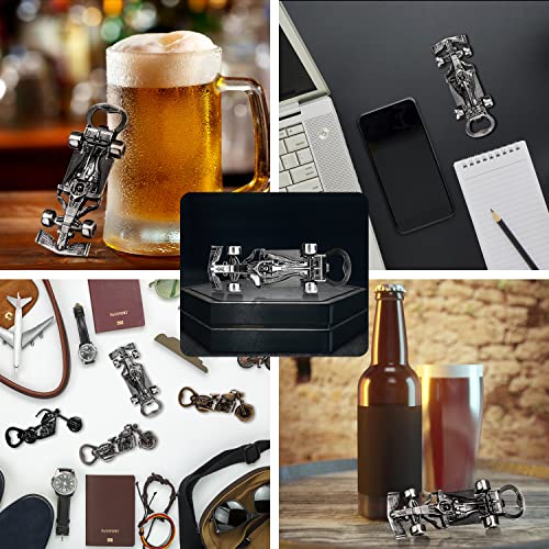 Racing Car Bottle Opener (Metallic Silver with Gift Bag)