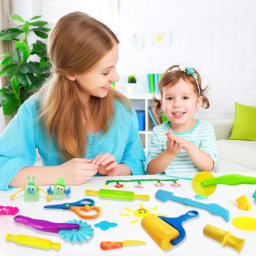 28Pcs Dough and Clay Play Tools Kit for Kids