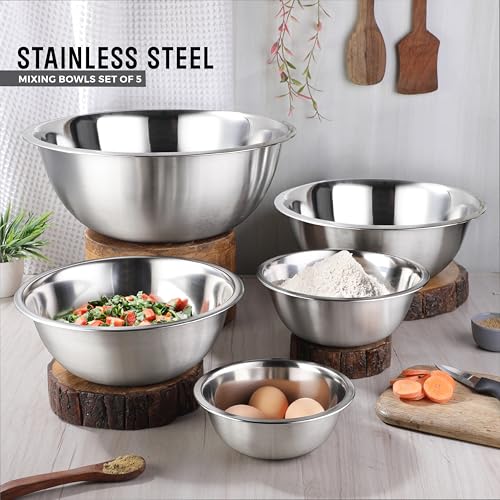 Premium Stainless Steel Mixing Bowls