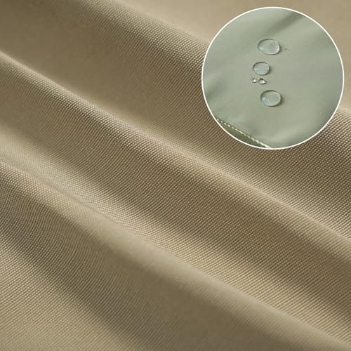 Barista Tools Apron for Women Hairstylists Servers Waterproof Canvas Kitchen Apron with 3 Pockets for Cooking Gardening (Ivory)