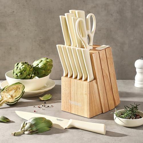 Stainless Steel Knife Set (Beige)