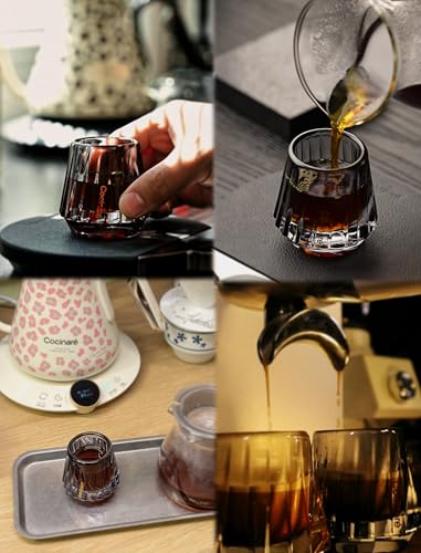 KissCup Crystal Espresso Cup Set of 2 (Haze Gray Set of 2)