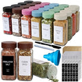 Spice Jars with Labels (Brown)