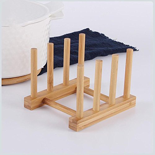 Bamboo Wooden Dish Rack Drying for Kitchen Dish (Small)