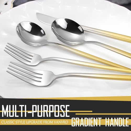 Gradient Gold Silverware Set (Gradient Gold)