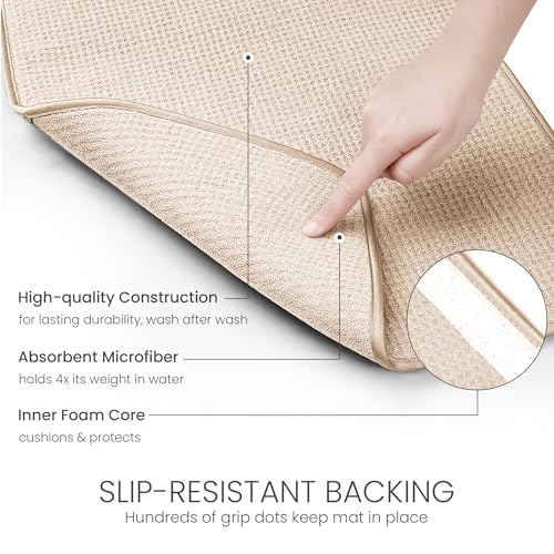 Dish Drying Mat (Ivory / 17" x 24")