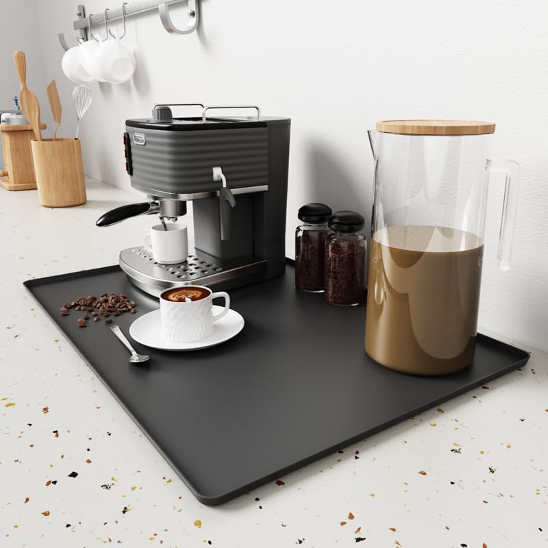 Silicone Grill Coffee Mat (Grill Mat with Side Shelf Mat / 16"x24")