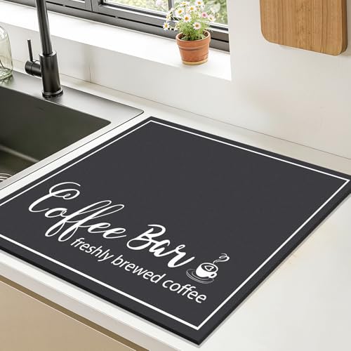 Dish Drying Mat (Black / 16" x 18")