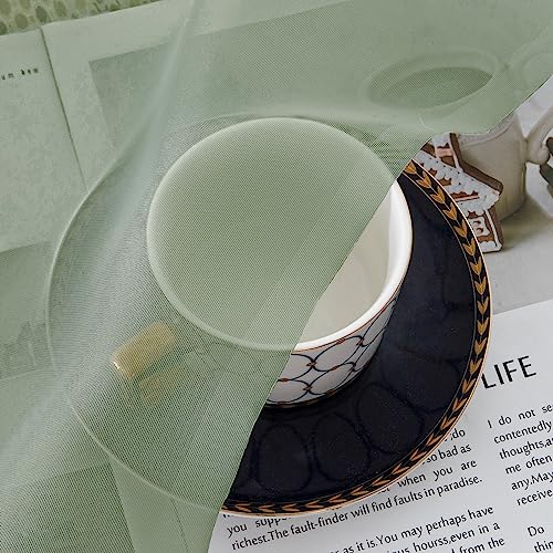 Sage Sheer Curtains 96 Inches Long (Sage Green / 42"W x 96"L (Pack of 2))
