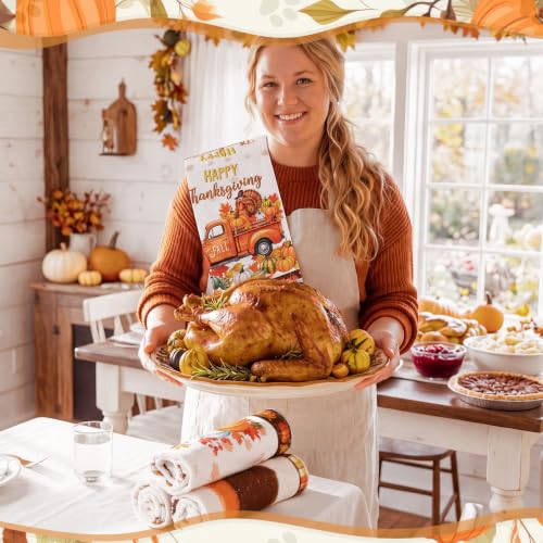 6 Pcs Thanksgiving Kitchen Towels (Thanksgiving Turkey)