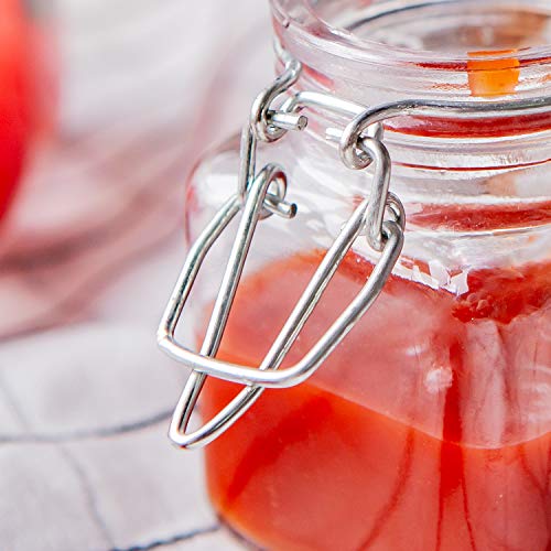 Spice Jars 30 Pack 4oz Square Glass Jars (4oz-30pack)