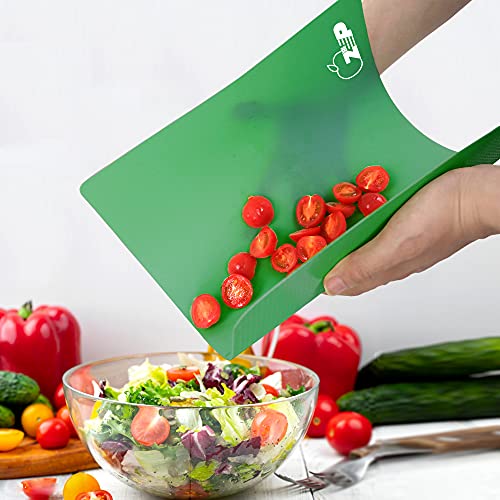 Flexible Plastic Cutting Board Mats Set of 5 (Rainbow)
