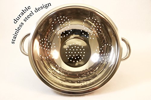Heavy Duty Stainless Steel Colander 5 Qt (5 Qt (Pack of 1))