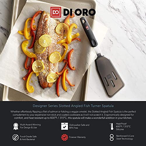 DI ORO Silicone Fish Spatula (Slotted Fish Spatula)