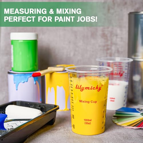25 Pack Plastic Mixing Cups