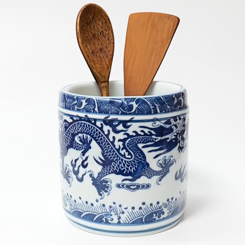 Kitchen Utensil Holder for Kitchen Countertop (White)