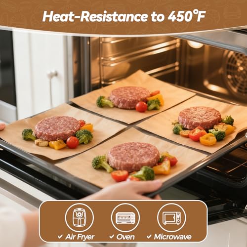 360 Count 6"x 6" Heavy Duty Patty Paper Sheets for Separating Patty (6" x 6")